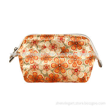 High-quality satin cosmetic bag